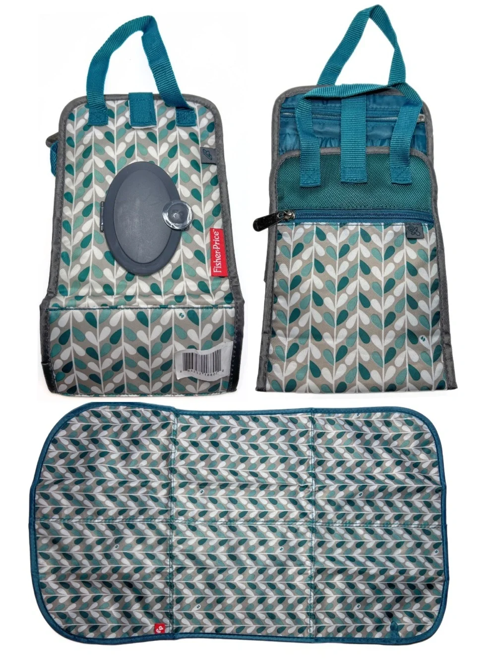 Fisher Price Portable Diaper Changing Station Travel Organizer With Changing Pad